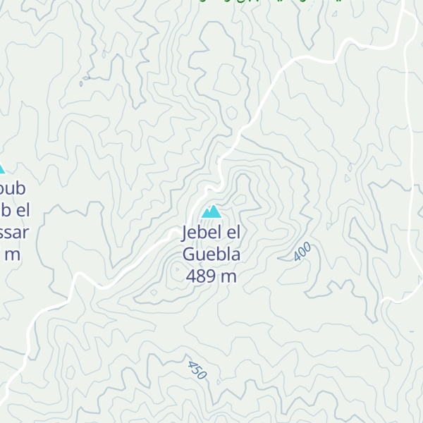 Map of Jebel el Guebla