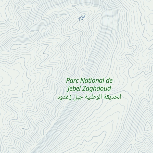 Map of Jebel Zerdoud