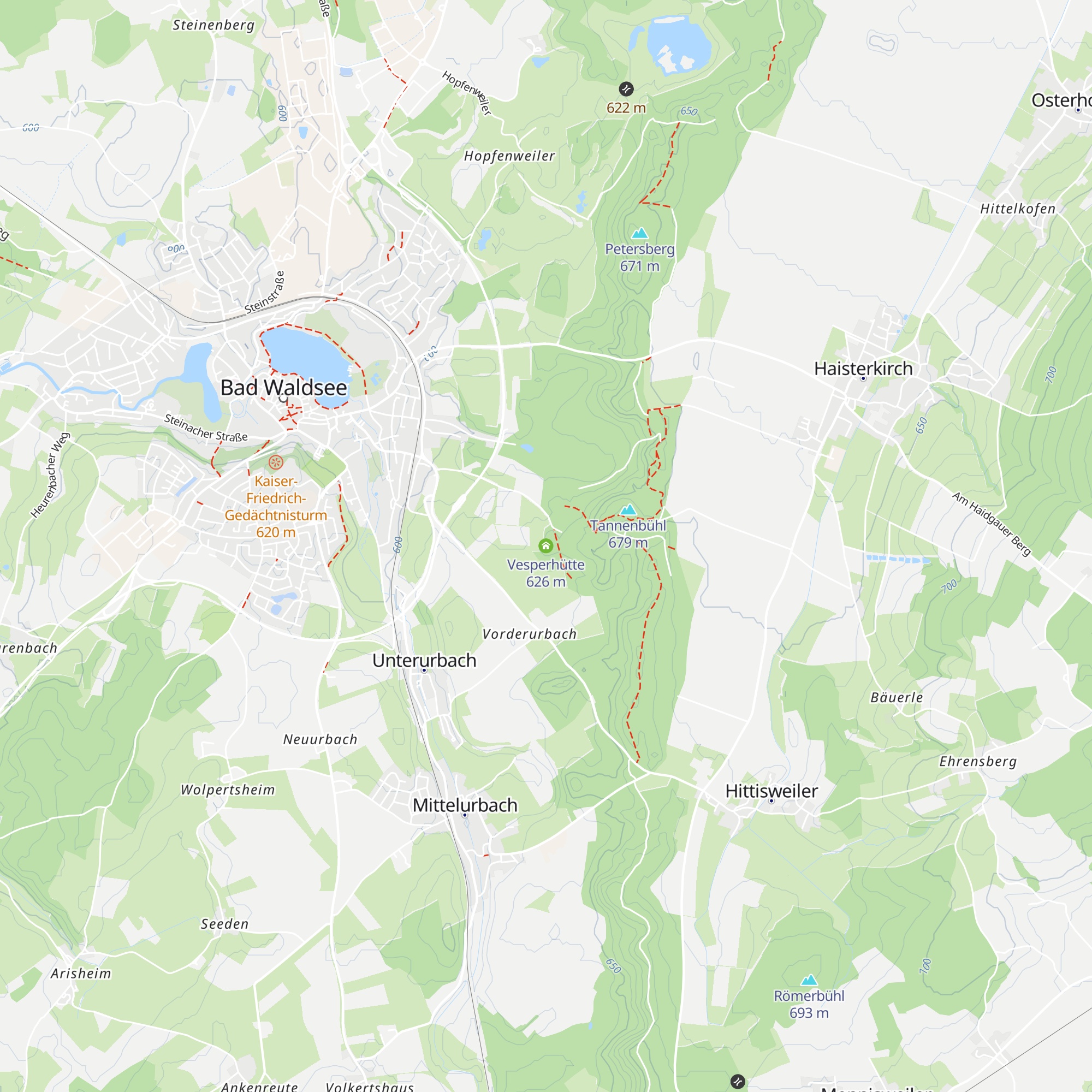 Vesperhütte map