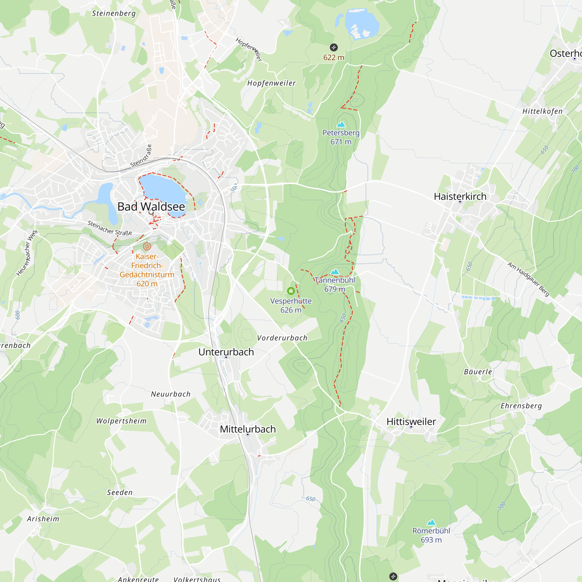 Vesperhütte map