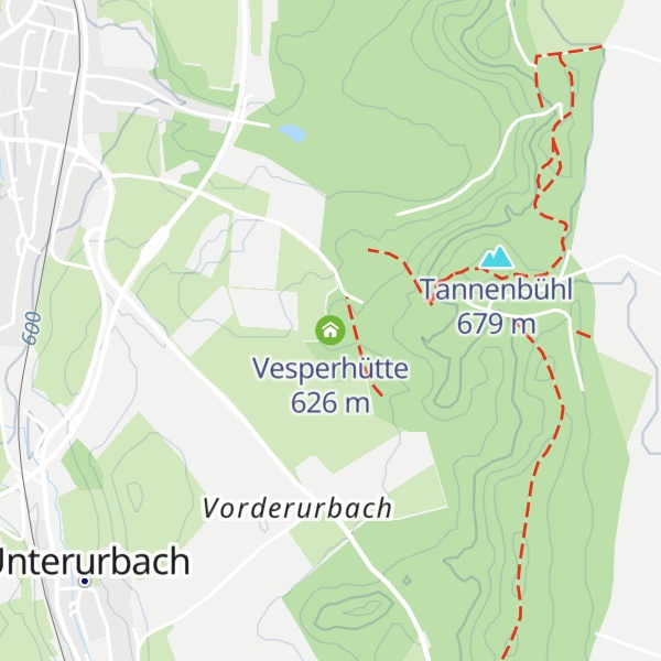 Map of Vesperhütte