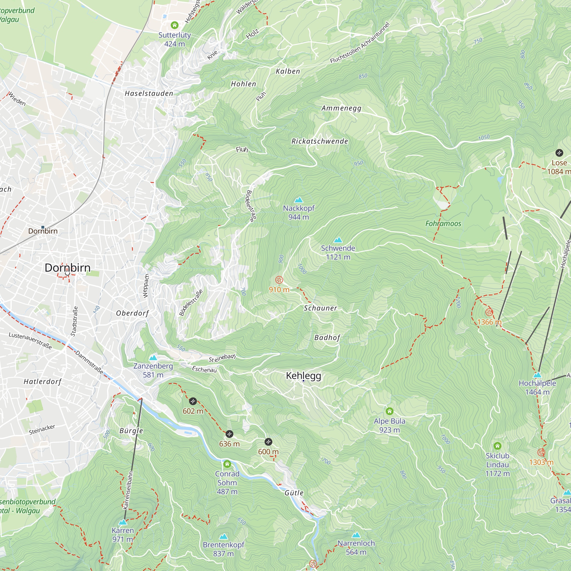 Schwendealpe map