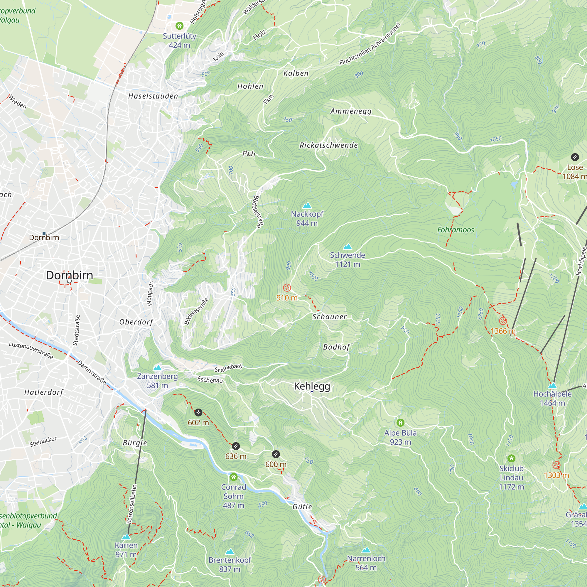 Schwendealpe map