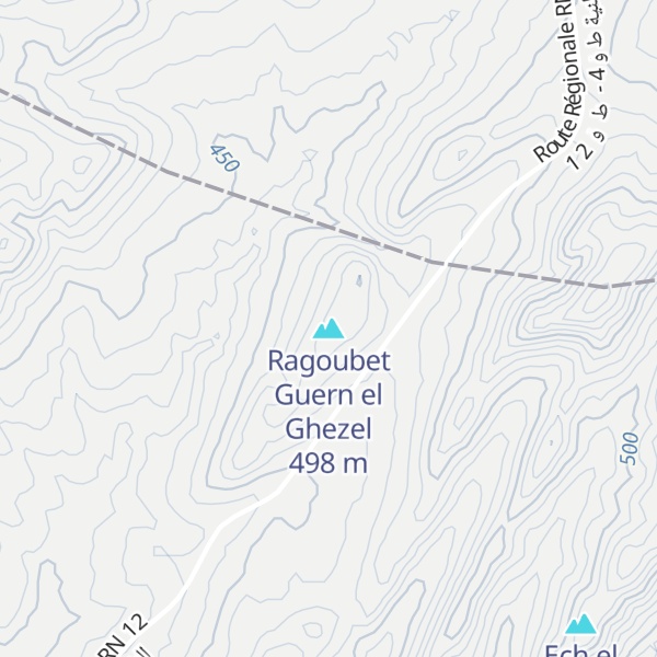 Map of Ragoubet Guern el Ghezel
