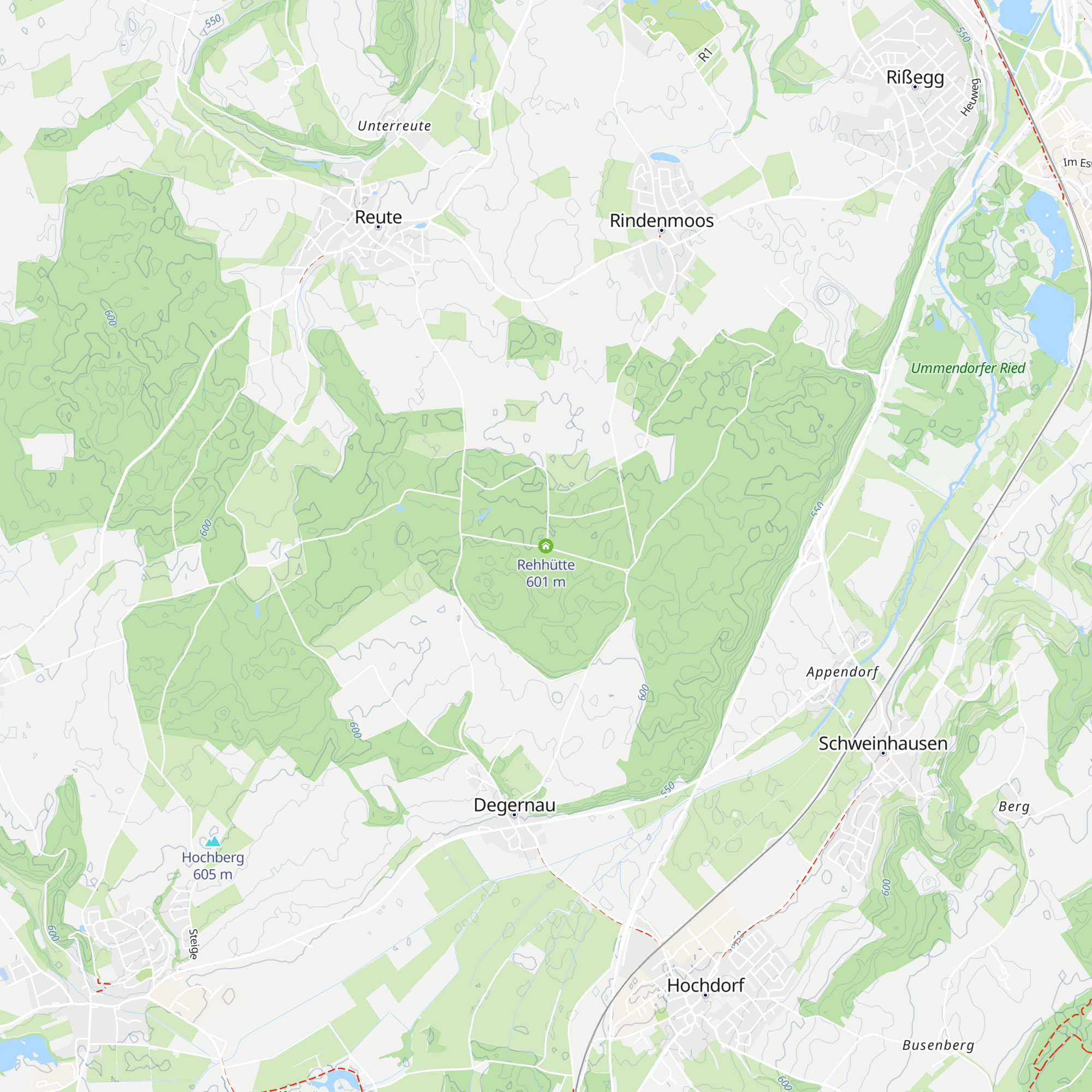 Rehhütte map