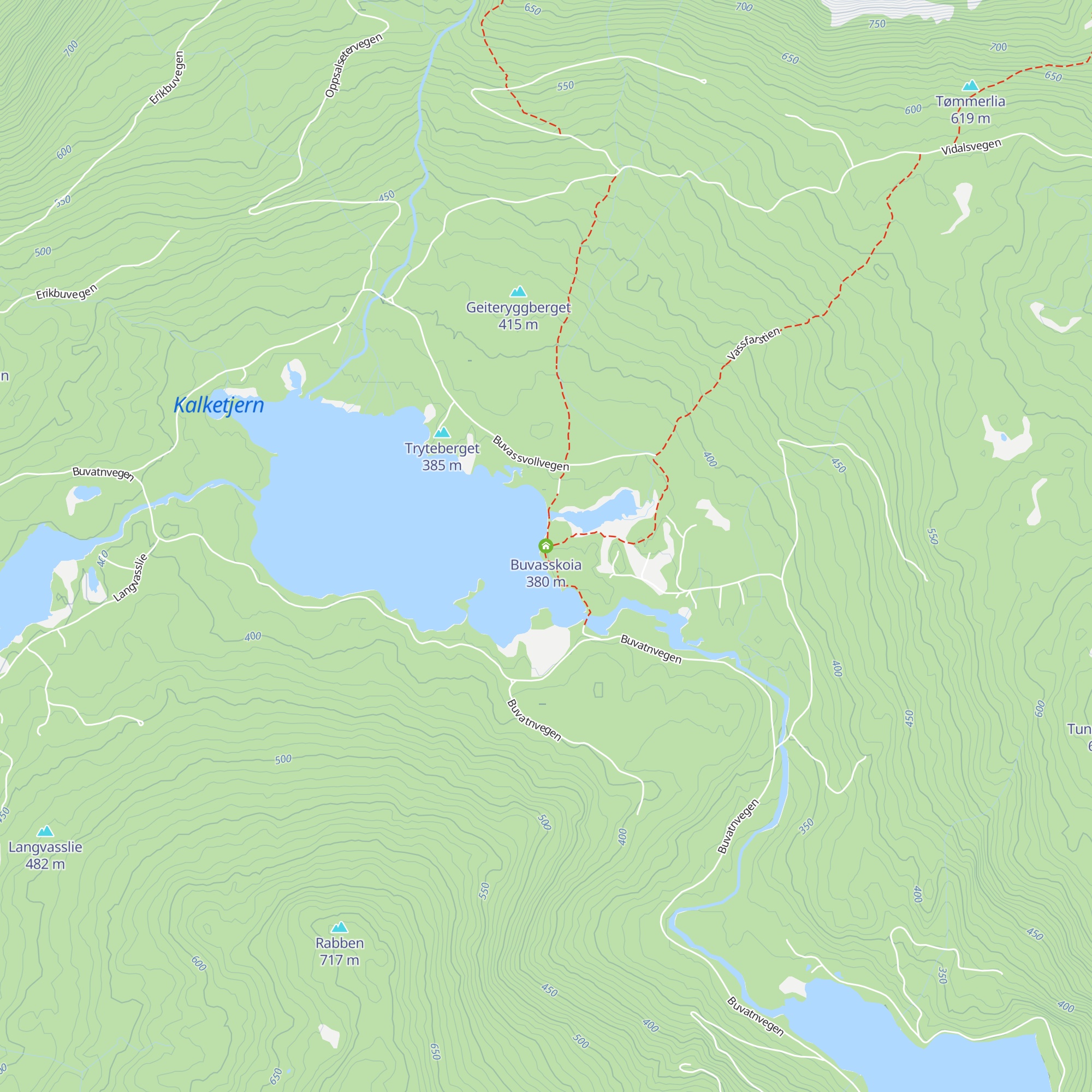 Buvasskoia map