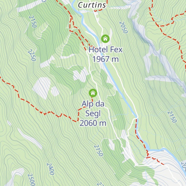 Map of Alp da Segl