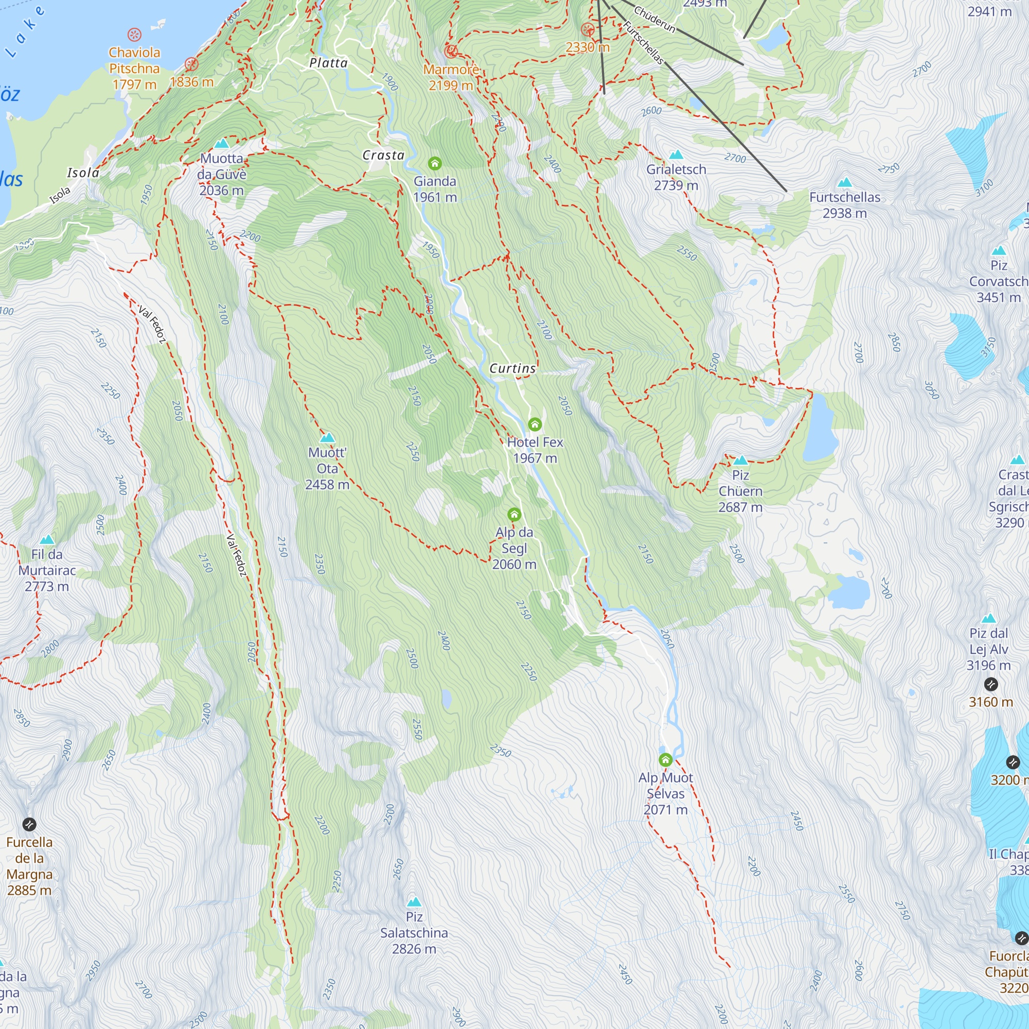 Alp da Segl map