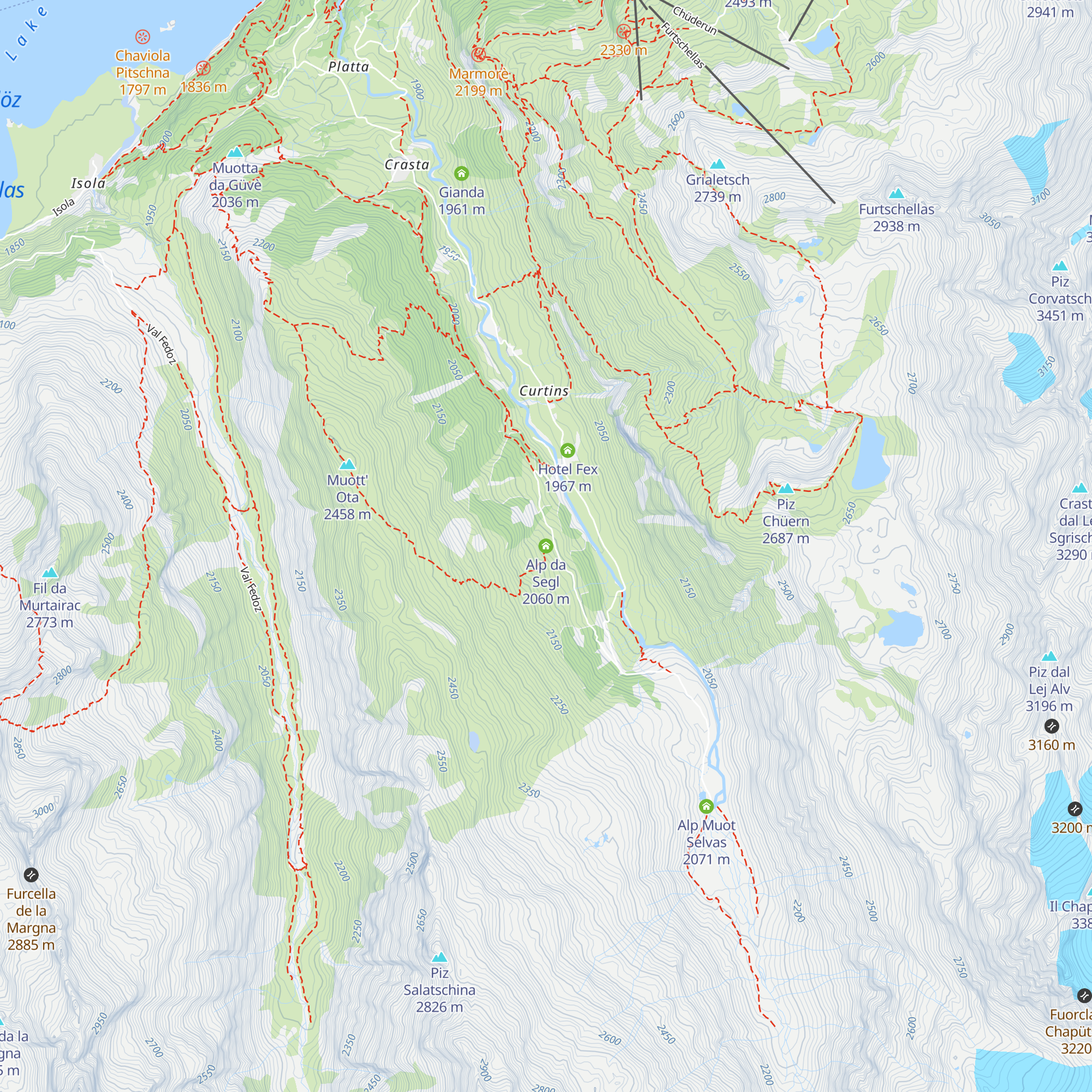Alp da Segl map