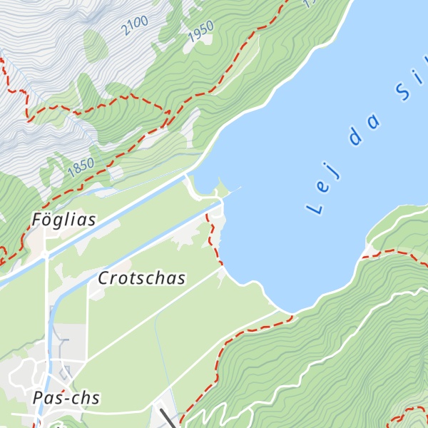 Map of Wasserversorgung und ARA Sils i.E./Segl