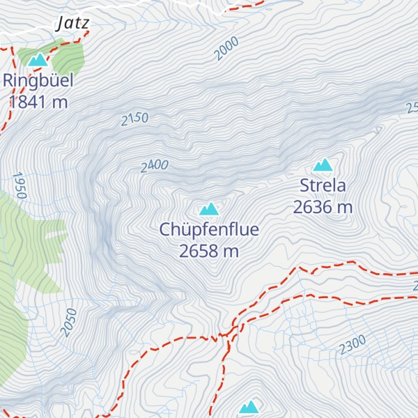 Map of Chüpfenflue