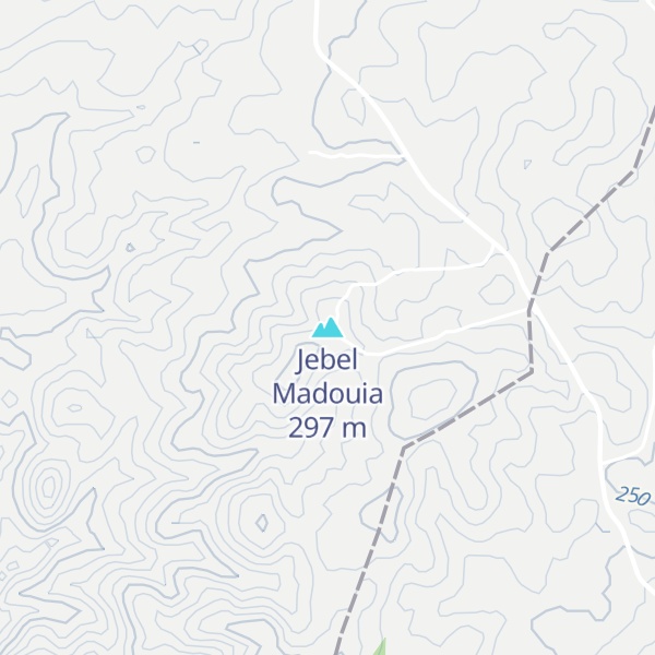 Map of Jebel Madouia