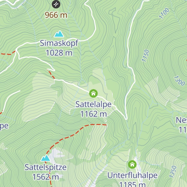 Map of Sattelalpe