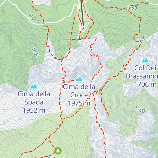 Map of Cima della Croce