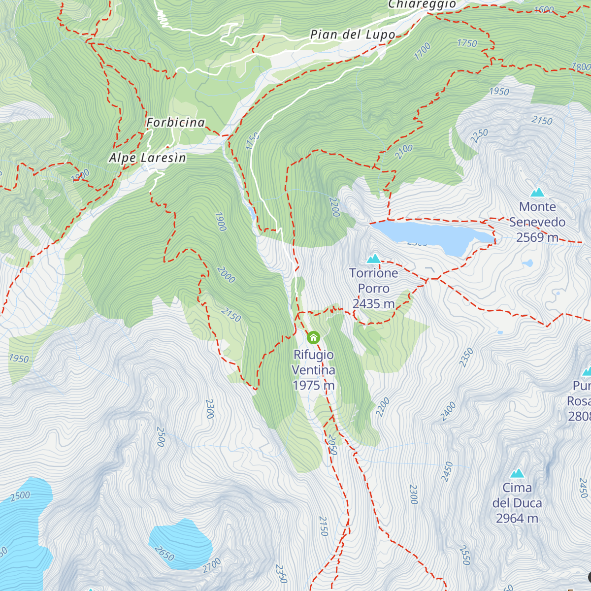 Rifugio Gerli Porro map