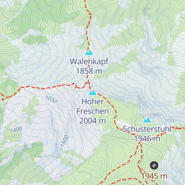 Map of Hoher Freschen