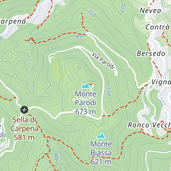 Map of Monte Parodi