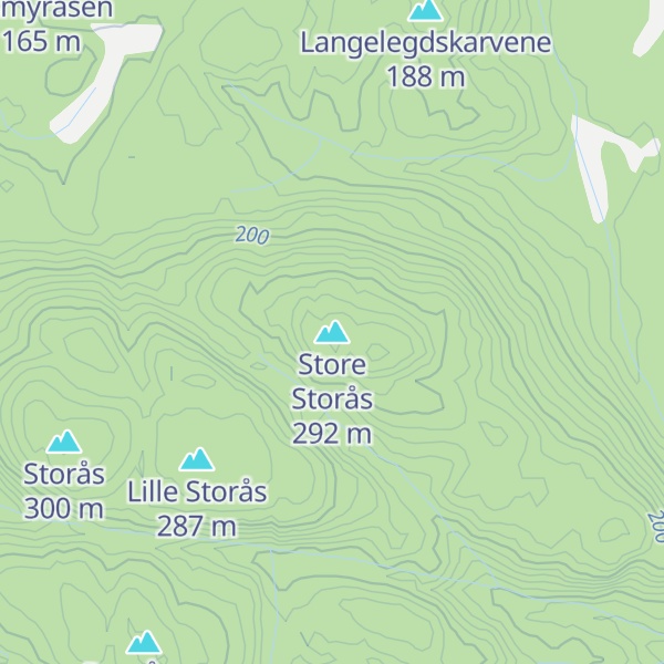 Map of Store Storås
