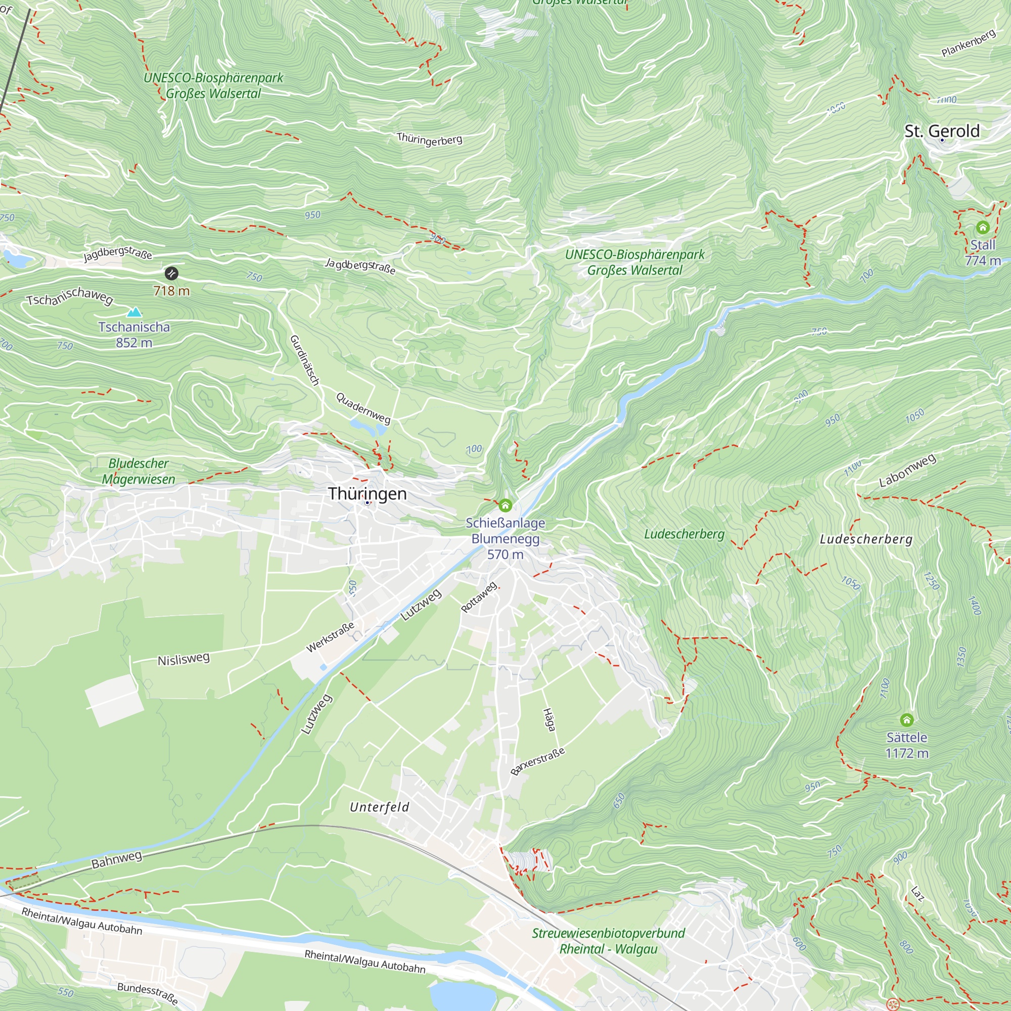 Schießanlage Blumenegg map