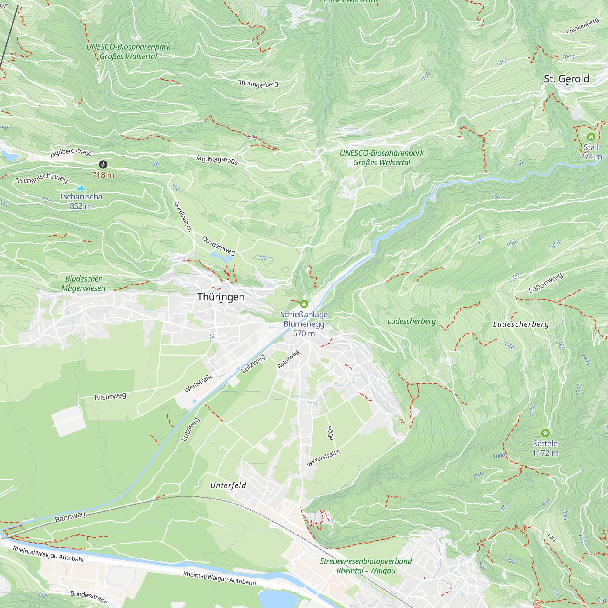Schießanlage Blumenegg map
