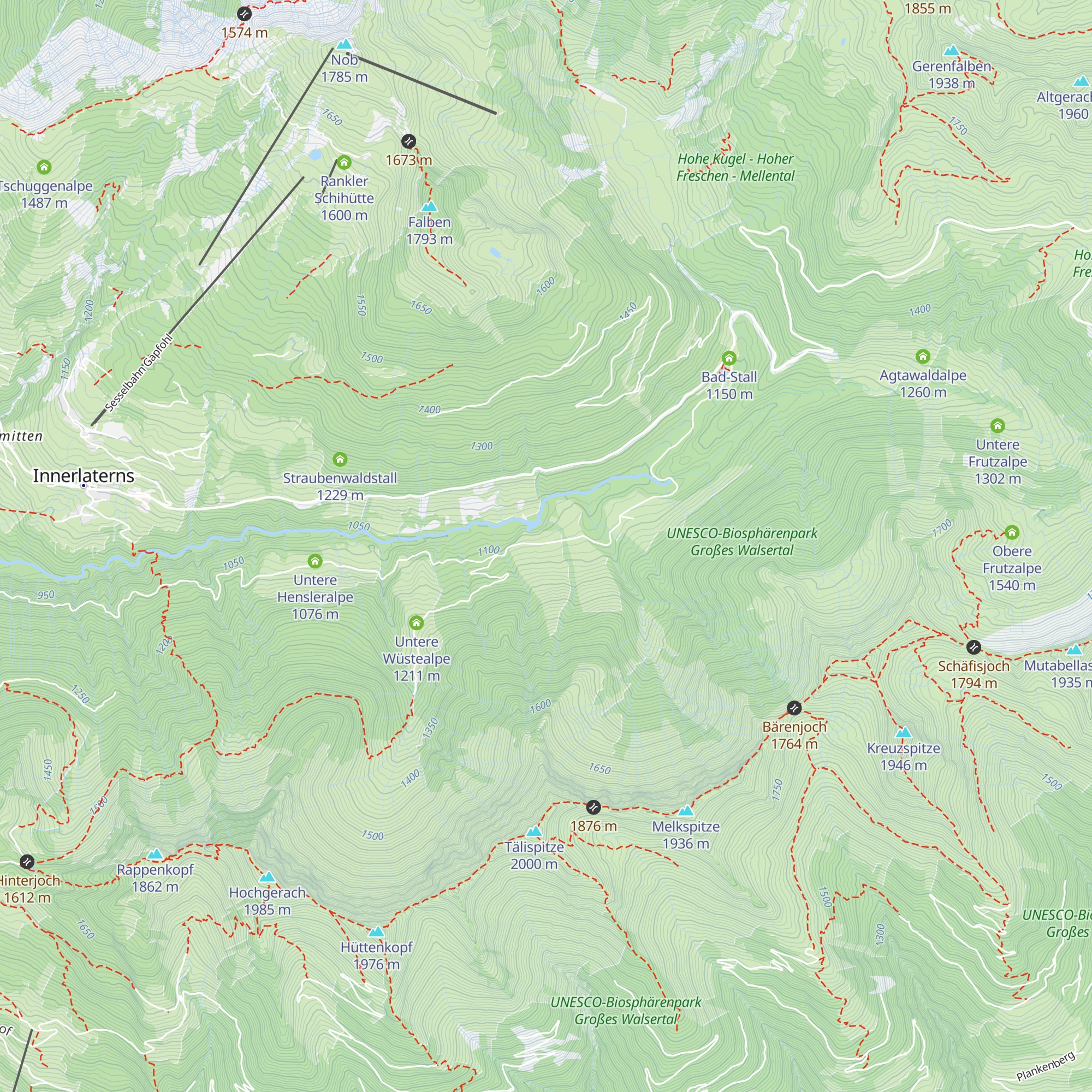 Untere Leuealpe map