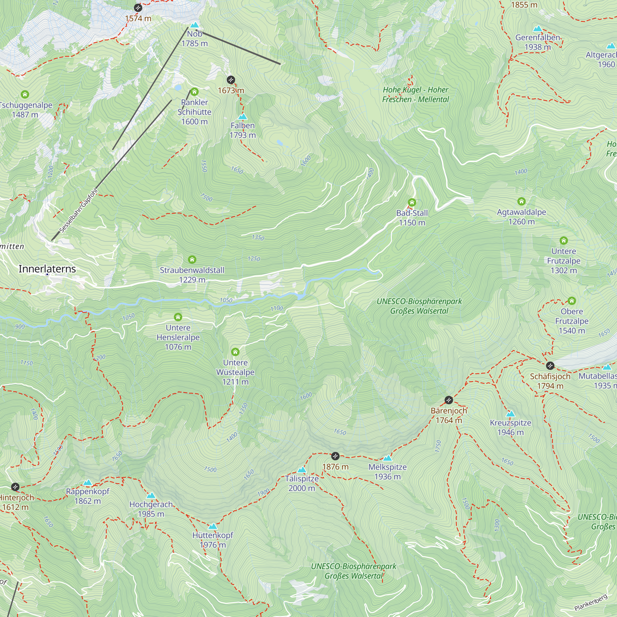 Untere Leuealpe map
