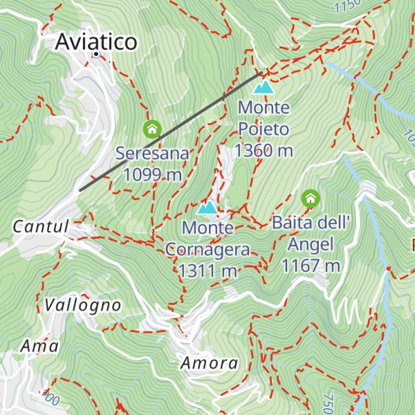 Map of Monte Cornagera