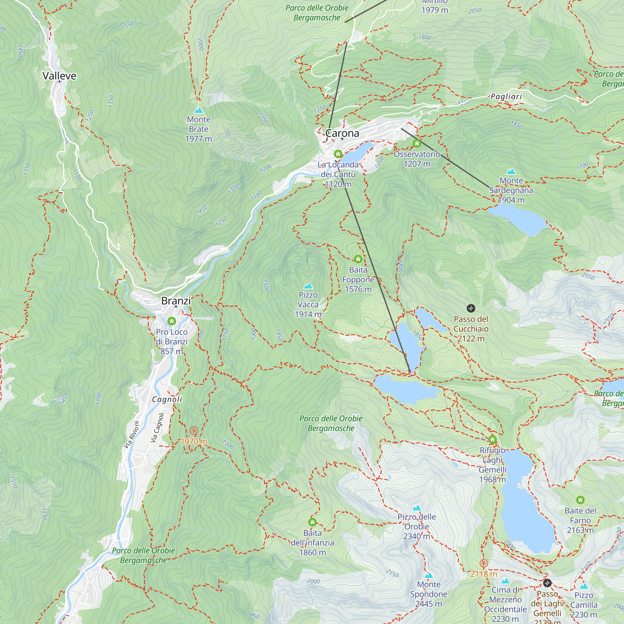 Roccolo Tabià map
