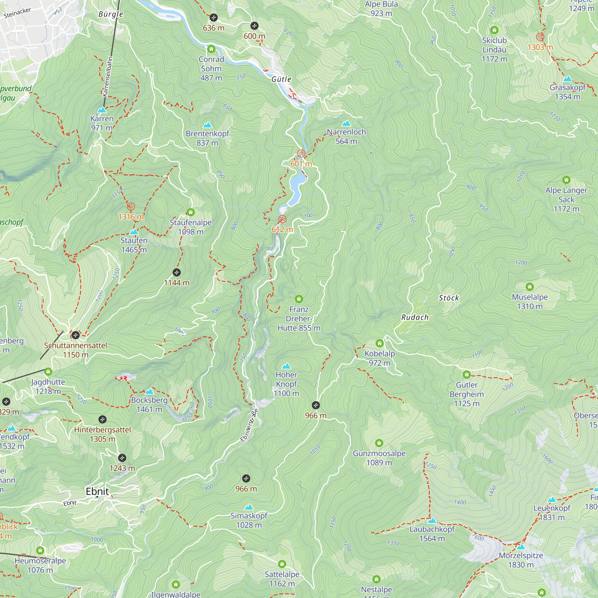 Franz Dreher-Hütte map