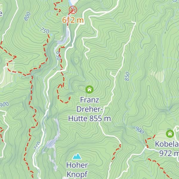 Map of Franz Dreher-Hütte
