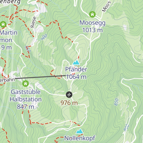 Map of Berghaus Pfänder