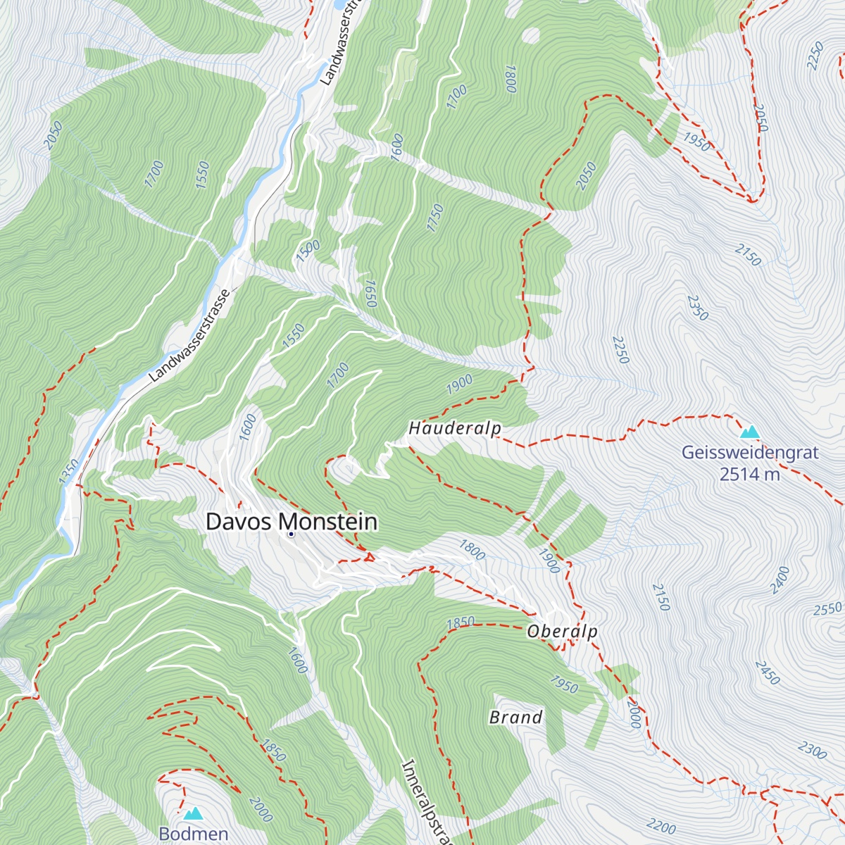 Hauderalp map