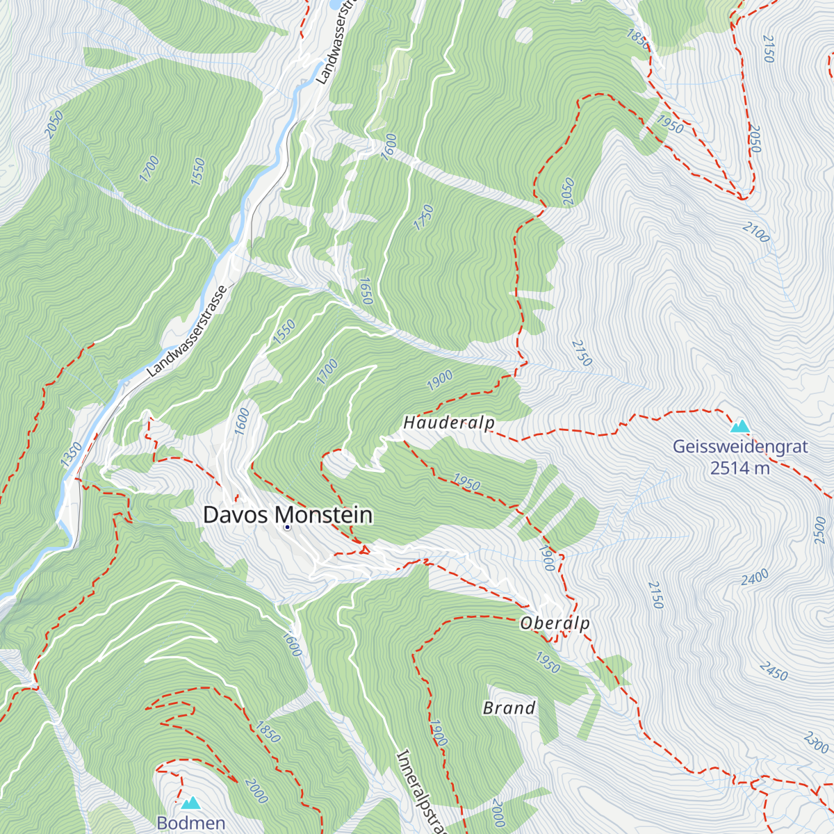 Hauderalp map