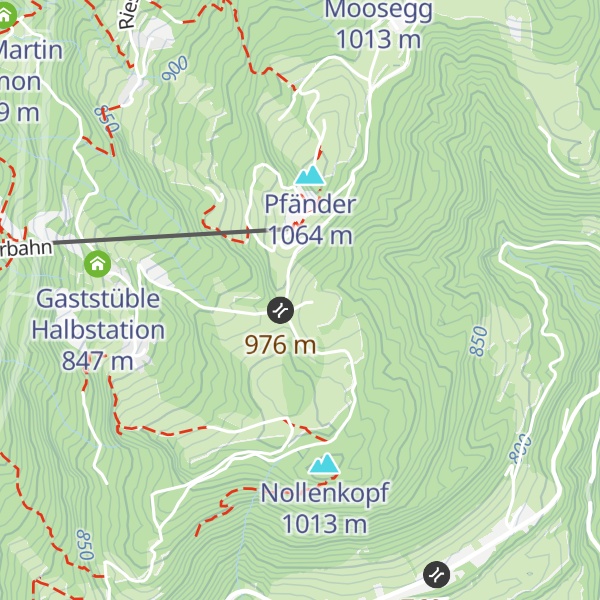 Map of Pfänderdohle