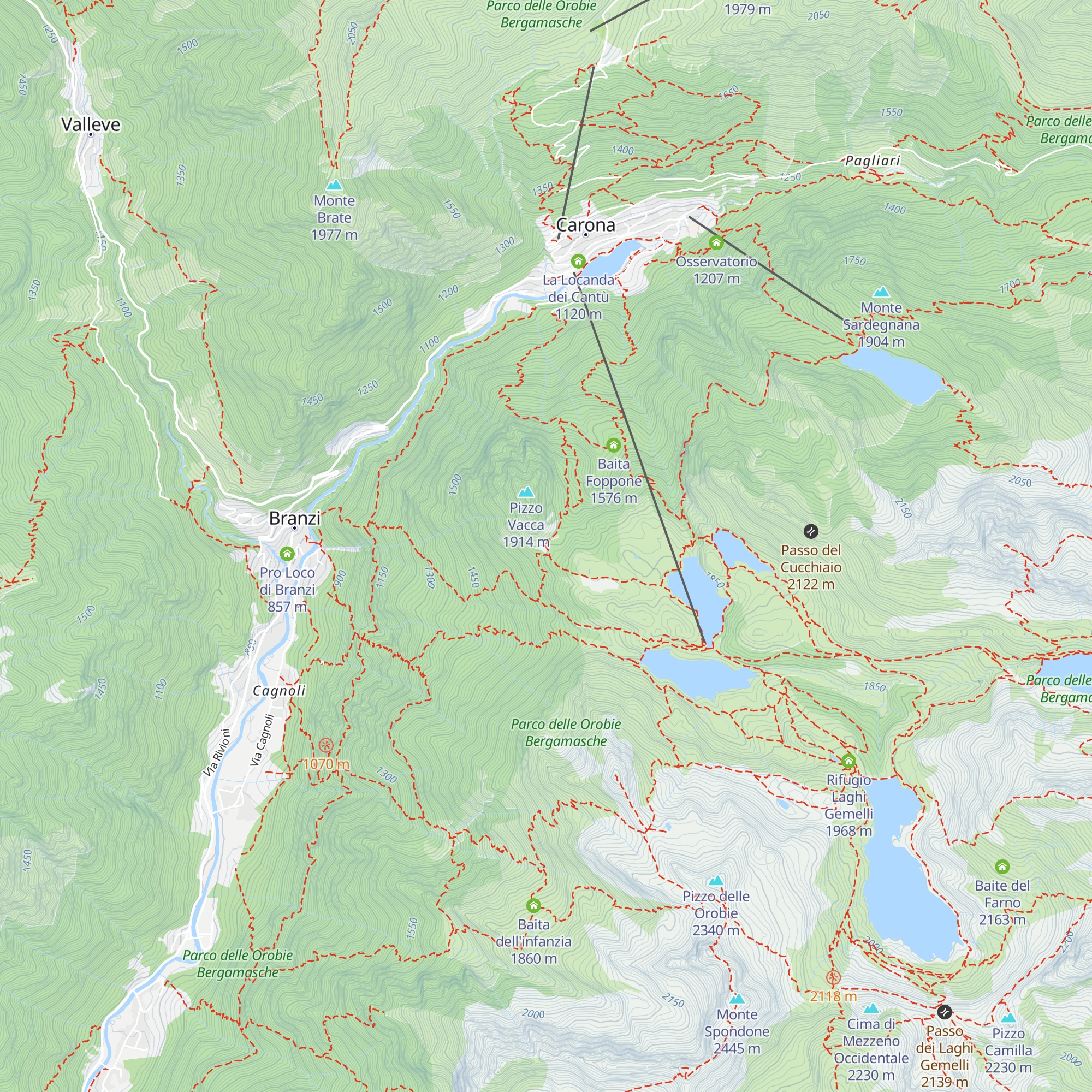 Baita Tabià map