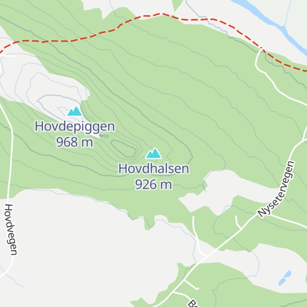 Map of Hovdhalsen