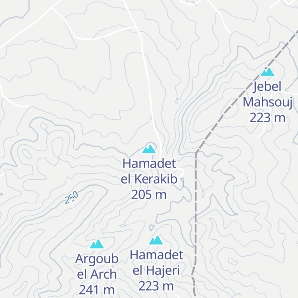 Map of Hamadet el Kerakib