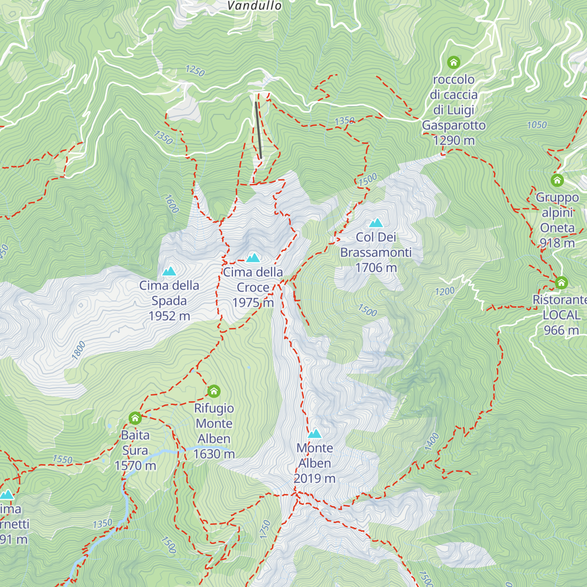 Baita Carlo Nembrini map