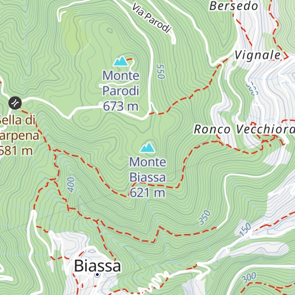 Map of Monte Biassa