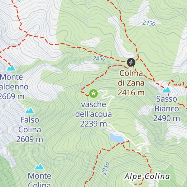 Map of vasche dell'acqua