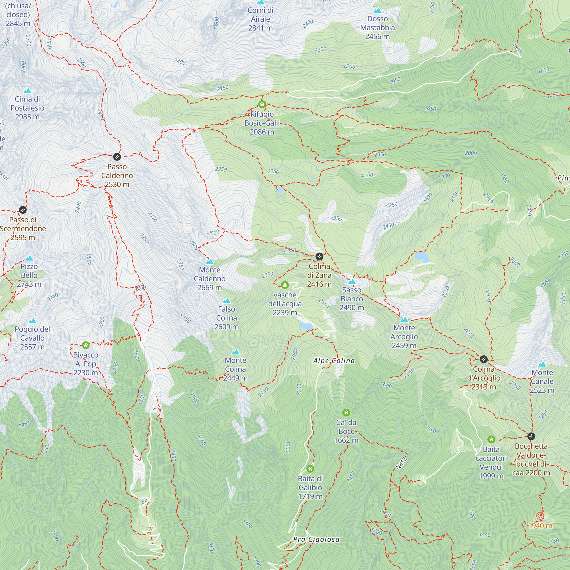 vasche dell'acqua map