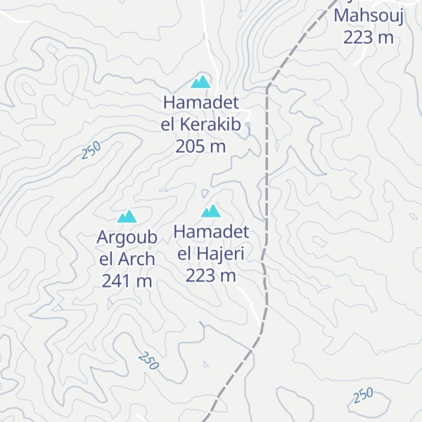 Map of Hamadet el Hajeri