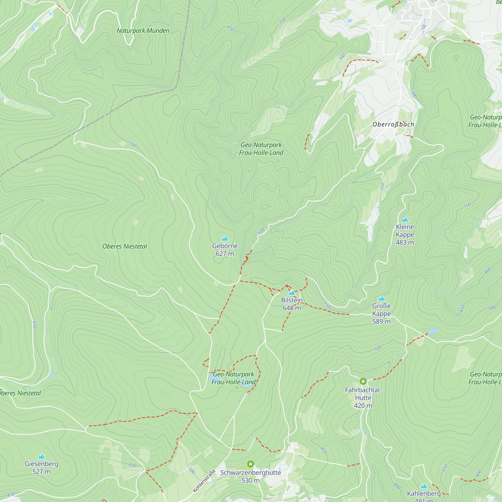Hütte im Bohlsgraben map