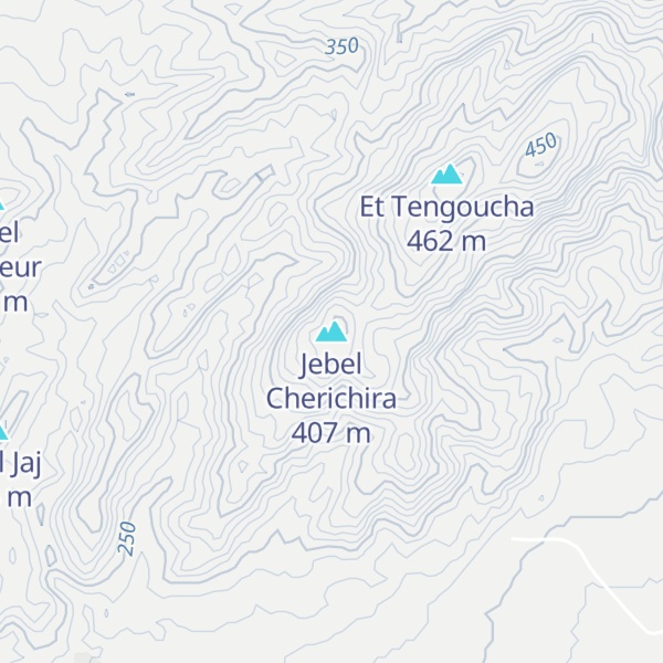 Map of Jebel Cherichira