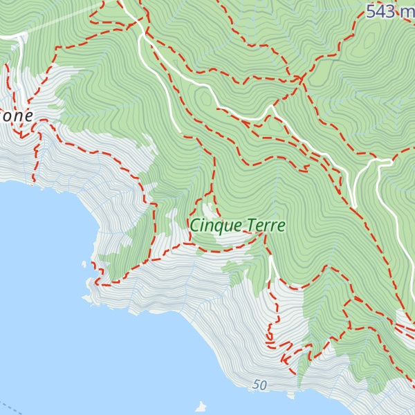 Map of Rifugio Cinque Terre