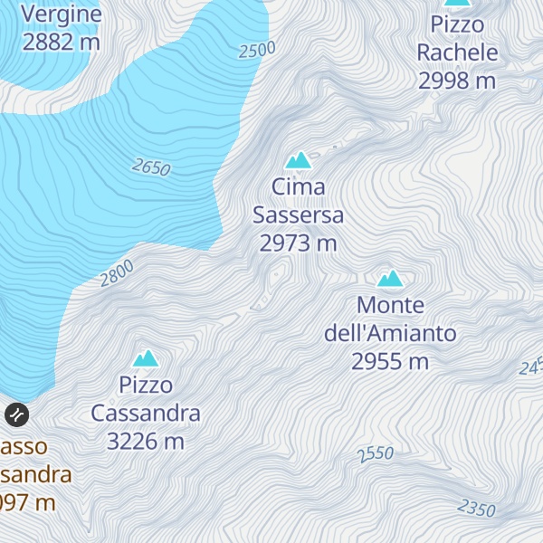 Map of Pizzo Giumellino