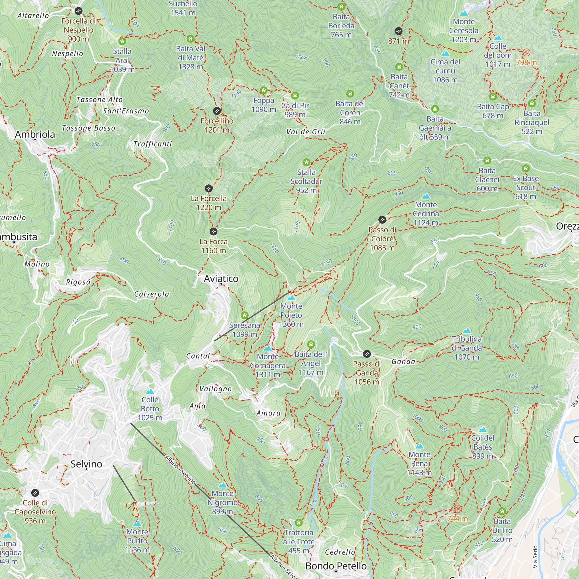 Ristorante Monte Poieto map
