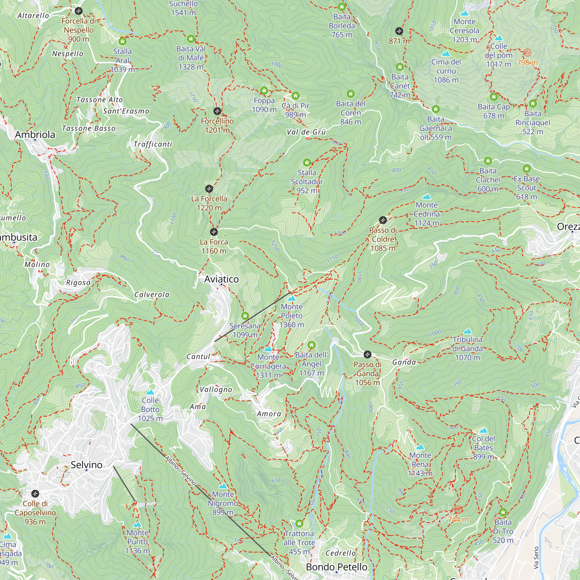 Ristorante Monte Poieto map