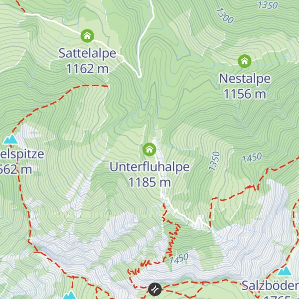 Map of Unterfluhalpe