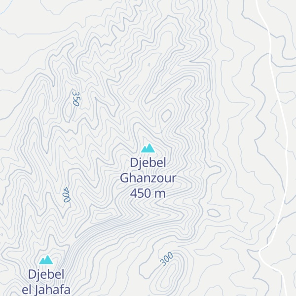 Map of Djebel Ghanzour